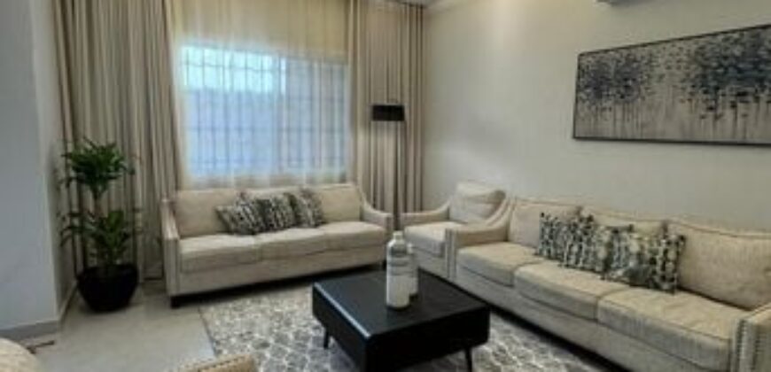 A beautifully furnished 4-bedroom apartment available for SAR 20,000 per month, located in a prestigious and upscale neighborhood.