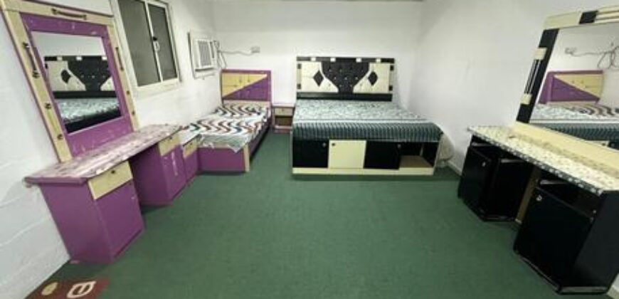 SAR 1600/Month Furnished 2-Room Accommodation in Riyadh – Shared Facilities – Suitable for Bachelors, Couples, or Families